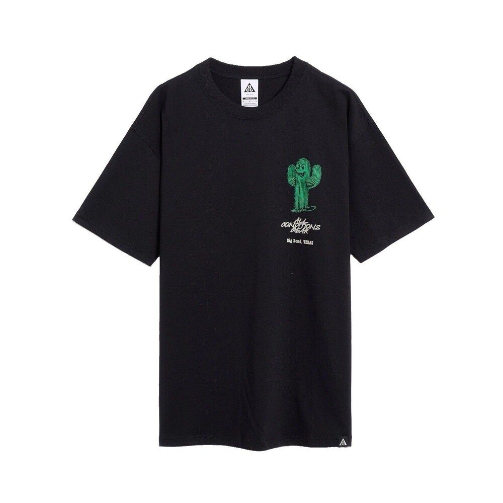 Nike ACG Big Bend Texas Cactus T-Shirt Men's Medium Black HV1292-010 NWT